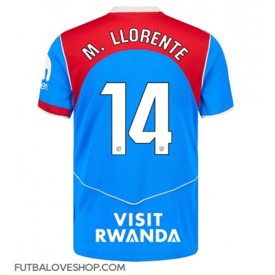 Dres Atletico Madrid Marcos Llorente #14 Tretina 2025-26 Krátky Rukáv Dres Atletico Madrid Marcos Llorente #14 Tretina 2025-26 Krátky Rukáv